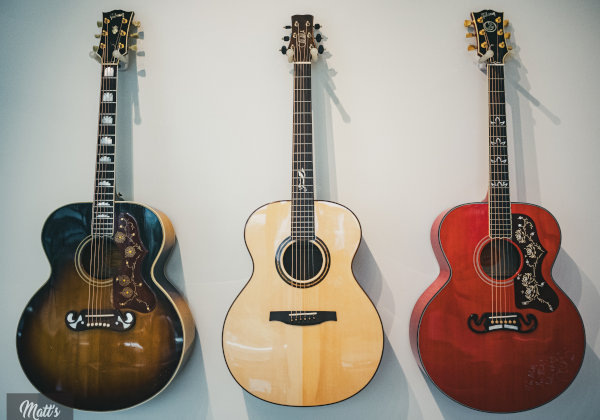 Nos guitares acoustiques sur matts guitar shop