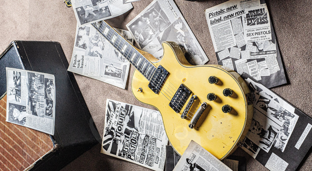La légendaire guitare des Sex Pistols au Matt’s Guitar Shop – Stuff Magazine