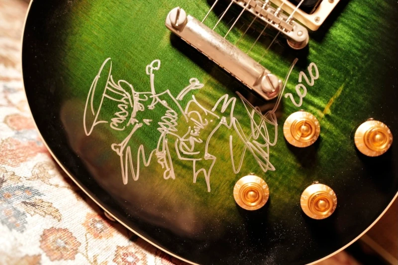 La Gibson Les Paul Anaconda de Slash, une guitare vécue